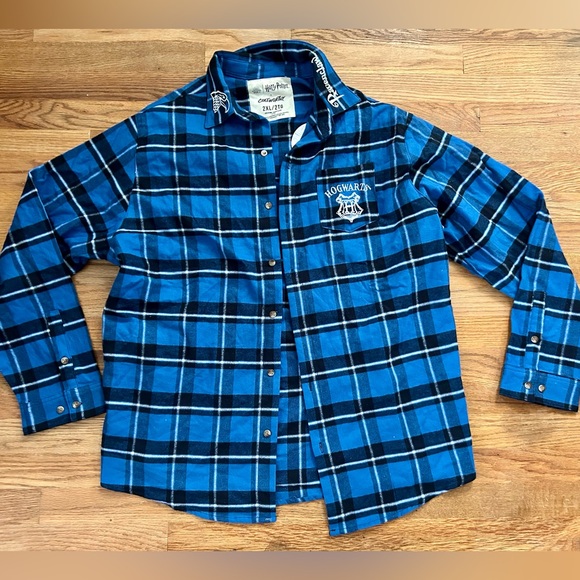 NWT Cakeworthy Blue Harry Potter Ravenclaw Flannel 2XL - Picture 1 of 3
